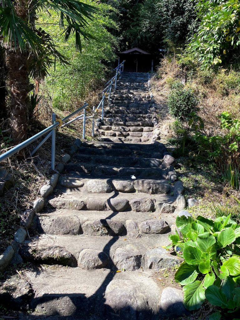 神明宮階段　白井宿